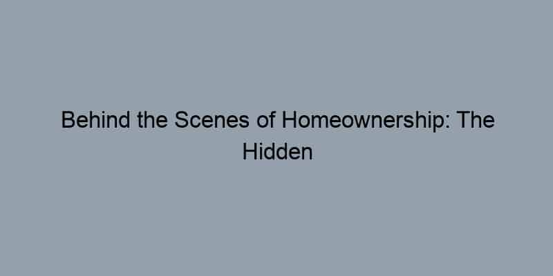 Behind the Scenes of Homeownership: The Hidden Benefits of Property Records