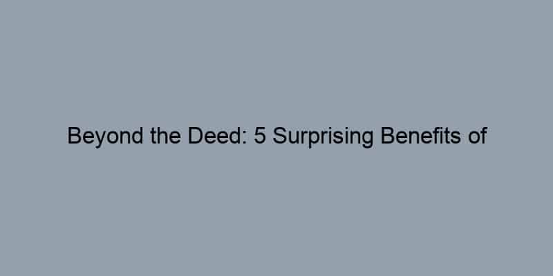 Beyond the Deed: 5 Surprising Benefits of Accessing Your Property Records