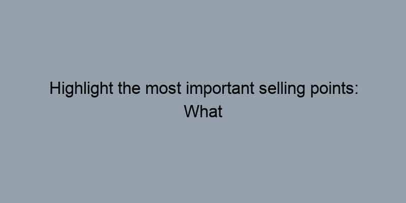 Highlight the most important selling points: What makes this home special?
