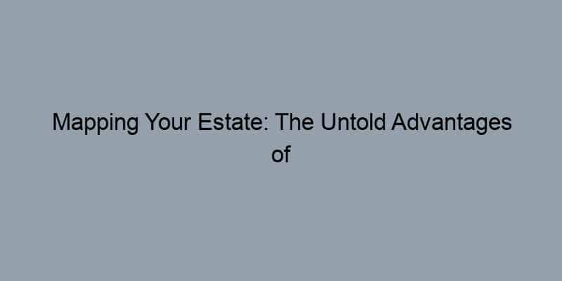 Mapping Your Estate: The Untold Advantages of Keeping Tabs on Your Property Records