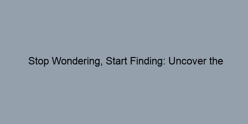 Stop Wondering, Start Finding: Uncover the Property Owner Today
