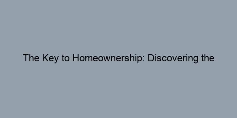 The Key to Homeownership: Discovering the Advantages of Accessing Property Records