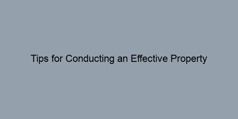 Tips for Conducting an Effective Property Ownership Search Online