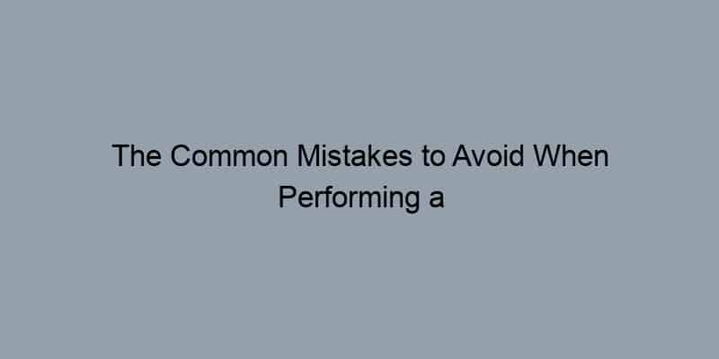 The Common Mistakes to Avoid When Performing a Property Owner Search