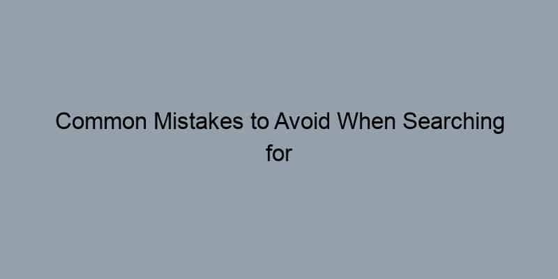 Common Mistakes to Avoid When Searching for Property Owners