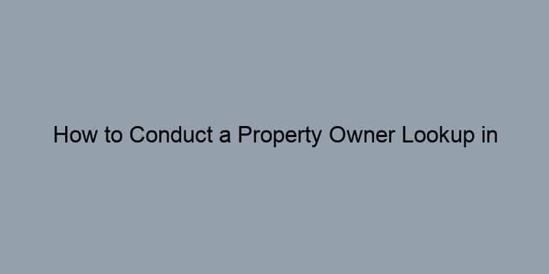 How to Conduct a Property Owner Lookup in Honolulu County, Hawaii by Address