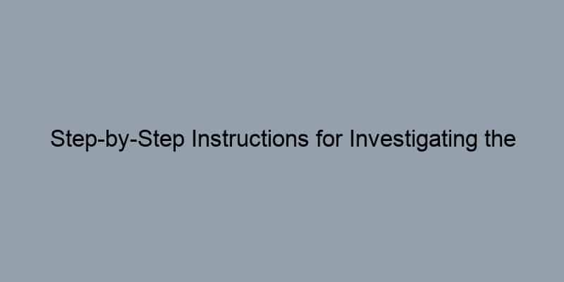 Step-by-Step Instructions for Investigating the Previous Owner of a Property