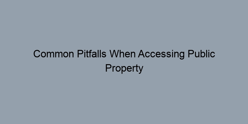 Common Pitfalls When Accessing Public Property Records Common Pitfalls When Accessing Public Property Records