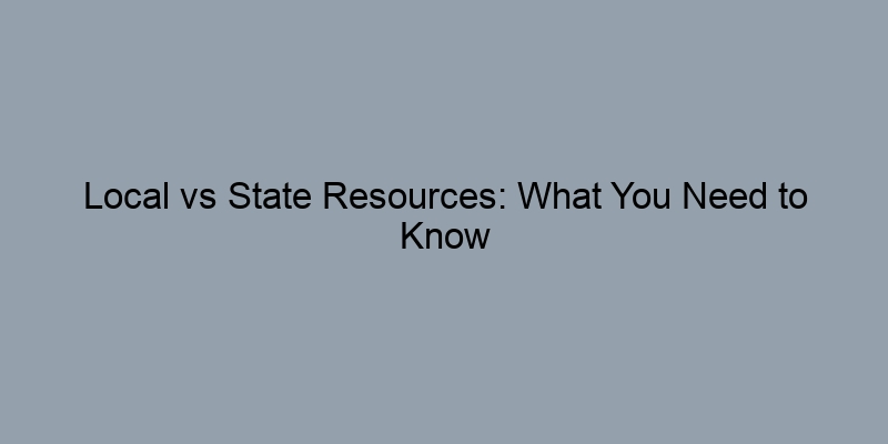 Local vs State Resources: What You Need to Know About Property Records