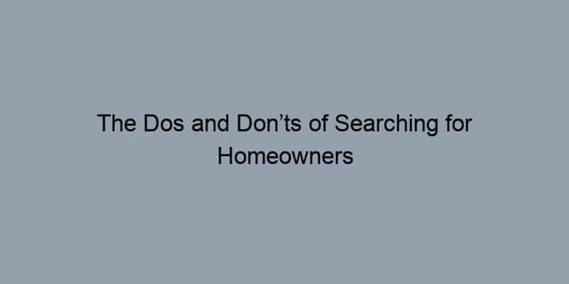 The Dos and Don’ts of Searching for Homeowners by Address
