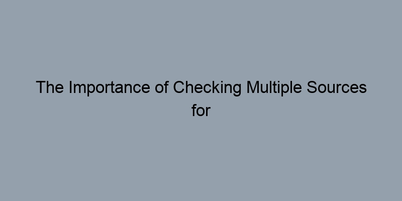 The Importance of Checking Multiple Sources for Property Records