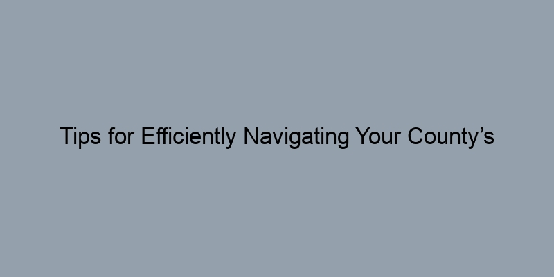 Tips for Efficiently Navigating Your County’s Clerk of Court Website Tips for Efficiently Navigating Your County’s Clerk of Court Website