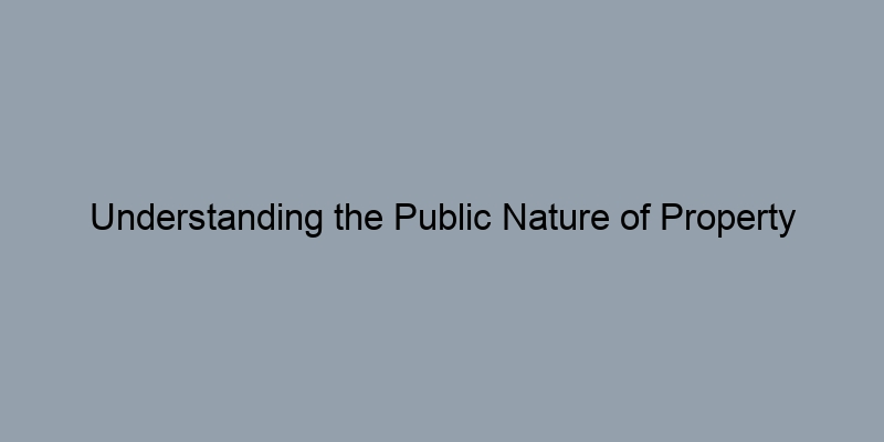 Understanding the Public Nature of Property Records and Access Rules