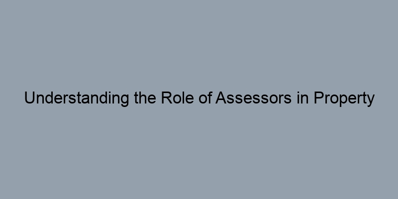 Understanding the Role of Assessors in Property Records